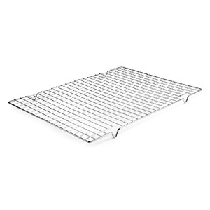 Griglia rettangolare in acciaio inox per raffreddare dolci e preparazioni da forno - Product Image 1