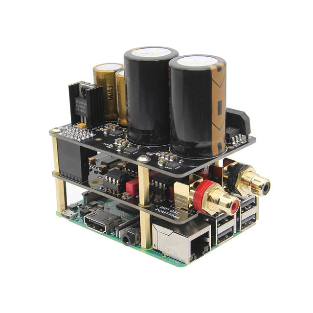 Chipskey #44181 HiFi DAC Sound Card XMOS ES9028Q2M Amp X10 for Raspberry Pi