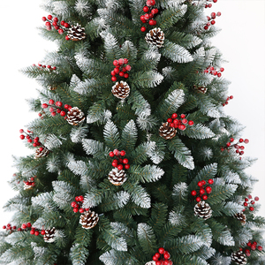 Longstar đổ cây Giáng sinh với Pinecone và quả mọng màu đỏ cho kỳ nghỉ trang trí tùy biến được chấp nhận - Product Image 6