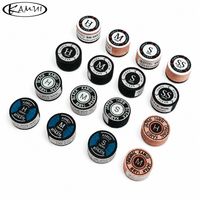 Embouts de queue de billard professionnels Kamui Series 14 mm en noir Athlete transparent, souples, moyens ou durs, pour clubs de billard (vente en gros)