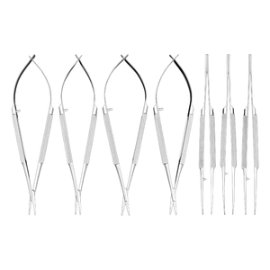 KEWO Oftalmische Micro Cornea Schaar Roestvrij Staal Handmatig Microchirurgisch Instrumentenset 12/14/16/18cm Houdtang <span class=keywords><strong>CE</strong></span>/<span class=keywords><strong>ISO</strong></span> - Product Image 3