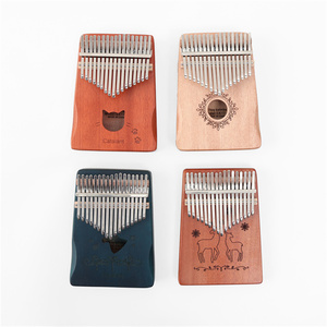 Kalimba en acajou africain à 17 touches, piano à doigts, jouet éducatif avec sac de transport et marteau d'accordage - Product Image 2