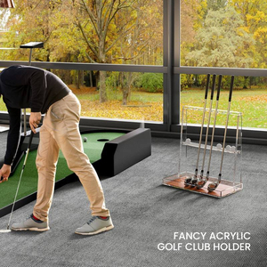 Support de présentation personnalisé en acrylique pour putter de golf, organisateur transparent pour clubs de golf, pour la maison, le bureau, la vente au détail, la présentation sur le bureau - Product Image 2