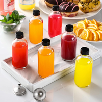 Mini Bouteilles en Verre Transparentes de 60 ml (2 oz) pour Voyage, Petites Bouteilles de Bien-être, Liqueur, Shots de Gingembre, Potions, Jus avec Couvercle – Vente en Gros