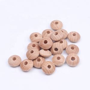 Cuentas <span class=keywords><strong>de</strong></span> madera redondas <span class=keywords><strong>de</strong></span> 15x8mm, accesorios <span class=keywords><strong>de</strong></span> joyería respetuosos con el medio ambiente - Product Image 1