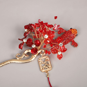 Accessoires traditionnels chinois Hanfu, ornements pour cheveux, attaches à cheveux à pompons, anneaux pour cheveux, épingles à cheveux à pression, épingles à cheveux éthérées - Product Image 2