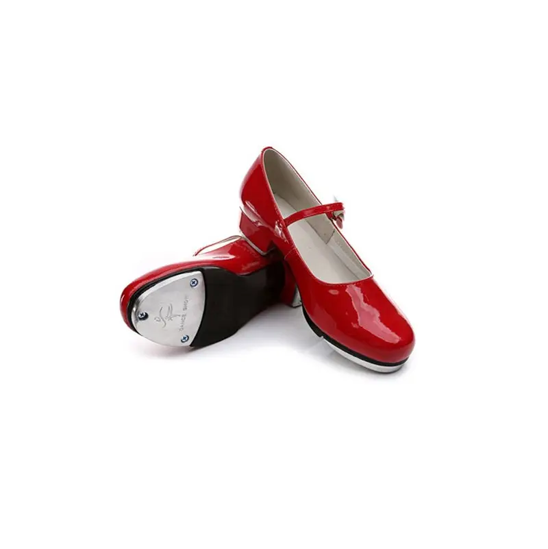 Wholesale Professional Cheap Kids Girls Dance Wear Red Tap Shoes