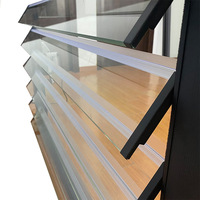Fenêtre de ventilation à persiennes électriques - Volets automatiques en aluminium pour usage commercial et résidentiel