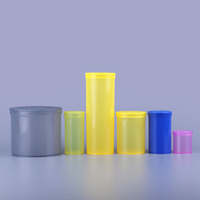 6 13 19 30 60 90 Dram Pop Top flacons médicaux flacons en plastique à couvercle à charnière contenants à pilules