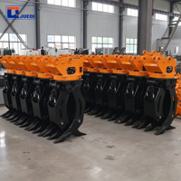 Excavator 19-24 Ton dengan Grapple Putar Hidrolik untuk Kayu