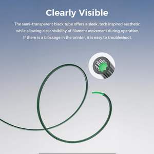 Tubo de plástico de teflón Creality PTFE, 2M, canal interior en forma de estrella de baja resistencia, accesorios para impresora 3D - Product Image 4