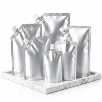 Pochette Doypack à bec verseur en aluminium avec barrière, 200ml, 500ml, 1000ml, pour liquides, qualité alimentaire