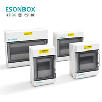 Boîte de distribution électrique multifonctionnelle PD-6 PC ABS étanche IP65 380V, interrupteur 250A, gris + transparent