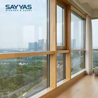 Système de mur-rideau en aluminium Sayyas Windows SCW60 moderne, écoénergétique, insonorisé, étanche et écologique pour centre commercial, garantie 5 ans