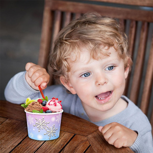 Vasos Desechables para Golosinas, Vasos <span class=keywords><strong>de</strong></span> Papel para Postres, Tazones para Helado, para Decoración <span class=keywords><strong>de</strong></span> Fiestas, Suministros para Empacar Helados y Postres - Product Image 3