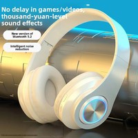 Casque Sportif Pliable Sans Fil Lumineux Explosif avec Annulation Active du Bruit, Commande Vocale et Autonomie Étanche Longue Durée