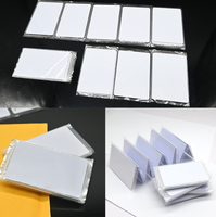 Carte vierge imprimable recto-verso au format carte de crédit, en PVC blanc, compatible NFC, pour impression jet d'encre et sublimation