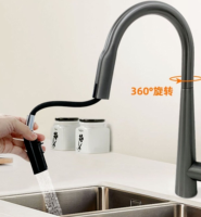 Robinet de cuisine intelligent à commande tactile, robinet de luxe à capteur, robinet moderne à poignée unique en acier inoxydable 304 pour hôtel et salle de bain