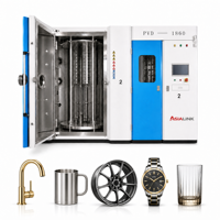 Máquina de Recubrimiento Iónico Multiarco AsiaLink, Equipo de Deposición al Vacío con Mesa Giratoria para Herramientas CNC