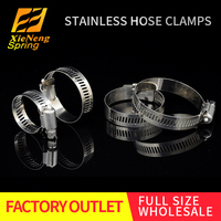Vente en gros acier inoxydable 304 bande engrenage à vis sans fin 27-51Mm collier de serrage collier de serrage à ressort