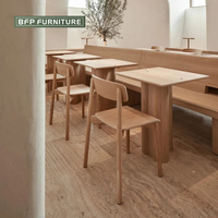 Ensemble de tables de style moderne BFP pour projet de restaurant Meubles de zone commerciale Table et chaise de meubles de restaurant au design haut de gamme