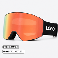 Lunettes de ski TERRANOMAD TN-125 UV400 anti-buée, verres polarisés miroir, sans monture, magnétiques, pour snowboard, sports d'hiver pour adultes