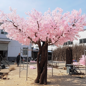 Albero di ciliegio artificiale X330 personalizzabile, fatto a mano, in più misure, rosa e bianco - Product Image 3