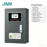 Pengontrol Pompa Air Besi Panel Kontrol Pompa Tahan Lama Penggunaan Komersial Tekanan Rendah Bertenaga Listrik LCD OEM Otomatis Penuh