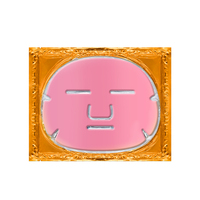 Masque facial en gel rose au collagène de marque privée avec acide hyaluronique et vitamine C pour hydrater et raffermir tous types de peau