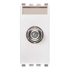 Conector Coaxial Hembra Tipo F Blanco de 4.1 X 2.8 X 5.3 Cm para Montaje en Pared - Product Image 1