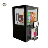 Mini-bar mobile automatique Magic pour 13 bouteilles de tequila – Distributeur de boissons réfrigérées avec robinet – Machine à liqueur froide à vendre