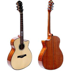 Geake Moye جودة عالية 40 بوصة الغيتار الصوتية شجرة التنوب الماهوجني الجسم الصلبة جميع العظام خشب الورد خشب النتو المصنوعة يدويا الجسم GA الراقية - Product Image 1