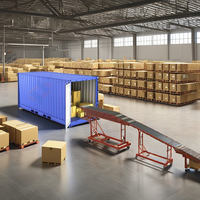 Convoyeur à rouleaux télescopique rétractable Convoyeur à flèche flexible avec rampe pour le déchargement des conteneurs Boîtes en carton