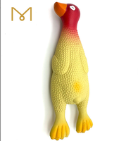 Jouet à mâcher pour chien en caoutchouc naturel souple et écologique, personnalisé, populaire, avec sifflet, canard, grande taille