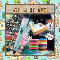 Stylo d'impression 3D automatique pour enfants, jouet éducatif, filament PLA multicolore, nouveauté, graffiti, facile à utiliser, cadeaux de rentrée scolaire, boîte