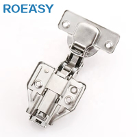 ROEASY-Charnière 3D en acier laminé à froid pour armoire de rangement de cuisine, à deux voies, fermeture automatique, manivelle 0, 8 et 15