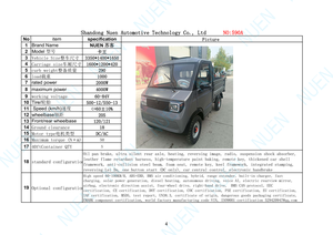 Furgoni e Camion Elettrici: Nuovi Veicoli Elettrici <span class=keywords><strong>Mini</strong></span> e Furgoni Economici per Trasporto Merci |   Auto Elettriche - Product Image 6