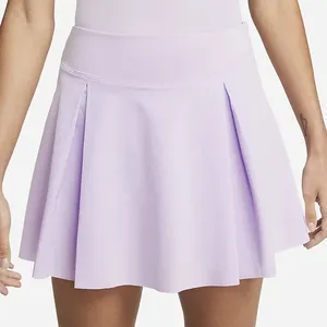 Saia de tênis plissada, vestido plissado para mulheres e esportes de golfe feito sob encomenda mini vestido elástico