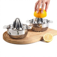 Presse-agrumes manuel en acier inoxydable épaissi, presse-citron et presse-orange portable, extracteur de jus de fruits à pression manuelle pour la maison
