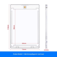 Vente en gros de porte-cartes magnétique en plastique bloquant les RFID avec protection UV à 100% One Touch 35pt pour cartes de sport, de baseball, de PTCG
