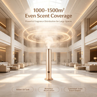 Diffuseur d'arômes sans eau en métal de 500 ml, machine à parfum intelligente avec contrôle par application pour hôtel, spa, maison, bureau