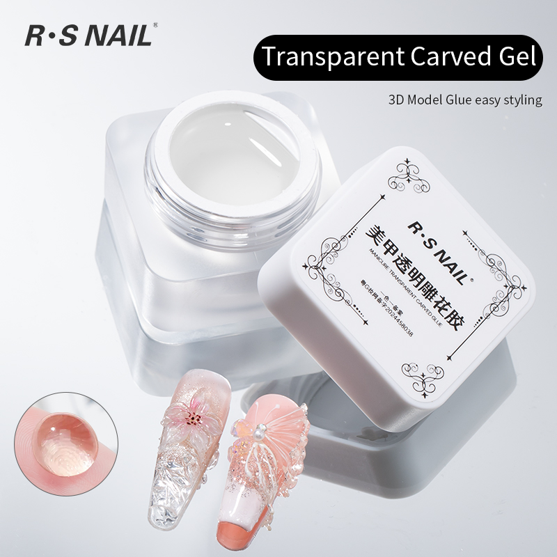 Gel tallado transparente