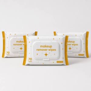 Lingettes démaquillantes micellaires nettoyantes en profondeur sans alcool pour le visage, non tissées, pour usage féminin, marque privée, pour adultes - Product Image 2