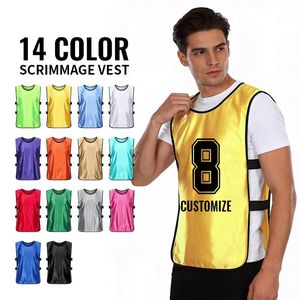 Gilet Sportivo Traspirante per Allenamento Calcio e Basket, Pettorine da Allenamento Scolastico ad Asciugatura Rapida, Casacche da Calcio - Product Image 1