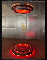 Plateforme de téléportation LED Sci-Fi, Luminaire de plafond futuriste pour la décoration de bars et de salles de spectacle