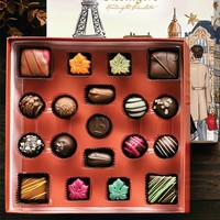 Boîte d'emballage de truffes au chocolat personnalisée boîte de cadeau de bonbons de luxe boîte de chocolat