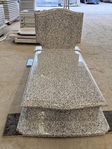 Белый гранитный надгробный памятник из Цзилиня — памятник в форме креста с индивидуальной гравировкой - Product Image 3