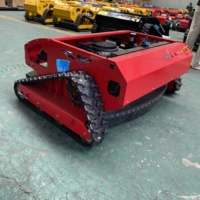 Tondeuse à gazon télécommandée à chenilles en caoutchouc pas chère, tondeuse à gazon robotisée puissante, tondeuse à gazon RC pour usage domestique et jardin.