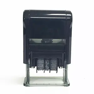 English date format adjustable automatic number date self-inking stamper