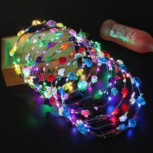 Diadema de Princesa con Corona de Tiara para Niñas, con Luces LED Intermitentes, para Fiestas de Carnaval, Navidad, Bodas, Cumpleaños, Cosplay, Aro de Pelo de Plástico - Product Image 6